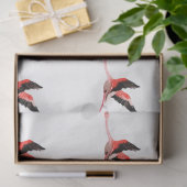 Waterverf Flamingo serie ontwerp 6 Tissuepapier (Geschenk)