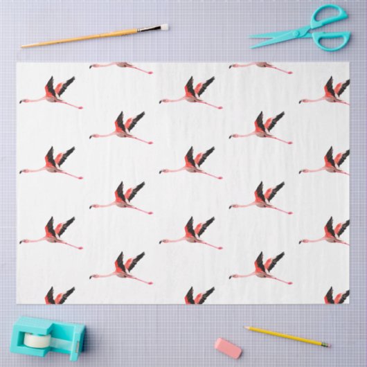 Waterverf Flamingo serie ontwerp 6 Tissuepapier (Craft)
