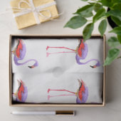 Waterverf Flamingo serie ontwerp 7 Tissuepapier (Geschenk)
