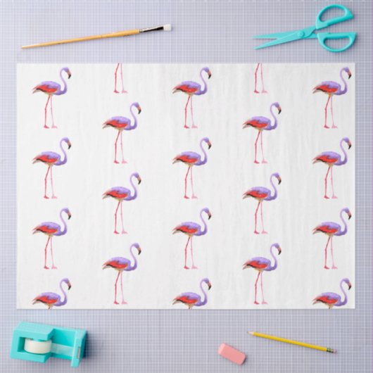 Waterverf Flamingo serie ontwerp 7 Tissuepapier (Craft)