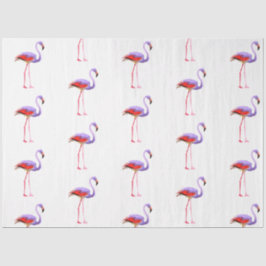 Waterverf Flamingo serie ontwerp 7 Tissuepapier
