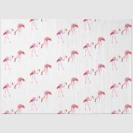 Waterverf Flamingo serie ontwerp 8 Tissuepapier