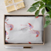 Waterverf Flamingo serie ontwerp 9 Tissuepapier (Geschenk)