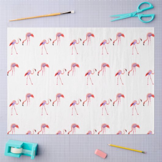 Waterverf Flamingo serie ontwerp 9 Tissuepapier (Craft)