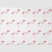 Waterverf Flamingo serie ontwerp 9 Tissuepapier (Voorkant)