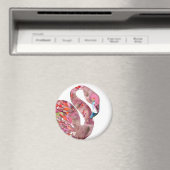 Waterverf FLAMINGO snijden Magneet (Insitu (Vaatwasser))