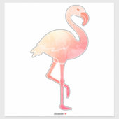 Waterverf Flamingo Sticker (Vel)