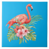 Waterverf Flamingo Tegeltje (Voorkant)