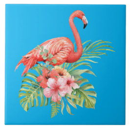 Waterverf Flamingo Tegeltje