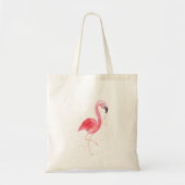 Waterverf Flamingo Tote Bag (Voorkant)