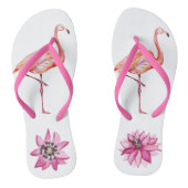 Waterverf Flamingo Tropical Bird Teenslippers (Voetbed)