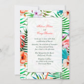 Waterverf Flamingo Uitnodiging (Voorkant)