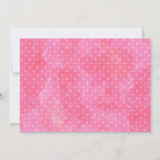 Waterverf Flamingos Birthday Party Invitation Kaart (Achterkant)