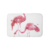 Waterverf flamingo's, elegant ontwerp. badmat (Voorkant)