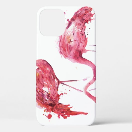 Waterverf flamingo's, elegant ontwerp. Case-Mate iPhone case (Achterkant)