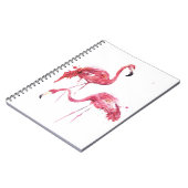 Waterverf flamingo's, elegant ontwerp. notitieboek (Linkerzijde)