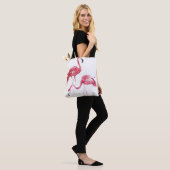 Waterverf flamingo's, elegant ontwerp. tote bag (Op model)