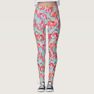 Waterverf Flamingos Gathered 2 Leggings
