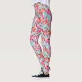 Waterverf Flamingos Gathered 2 Leggings (Links)