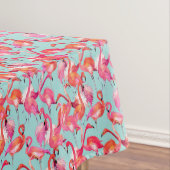 Waterverf Flamingos Gathered 2 Tafelkleed (Voorbeeld)