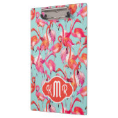 Waterverf Flamingos Gathered | Monogram Klembord (Links)
