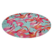 Waterverf Flamingos Gathered Snijplank (Hoek)