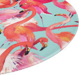 Waterverf Flamingos Gathered Snijplank (Hoek)