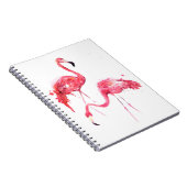 Waterverf flamingos notitieboek (Rechterzijde)