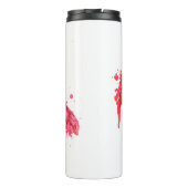 Waterverf flamingos thermosbeker (Achterkant)