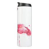 Waterverf flamingos thermosbeker (Geroteerd rechts)