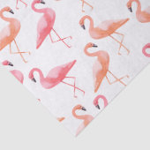 Waterverf Flamingos Tissuepapier (Detail)