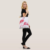 Waterverf flamingos tote bag (Op model)