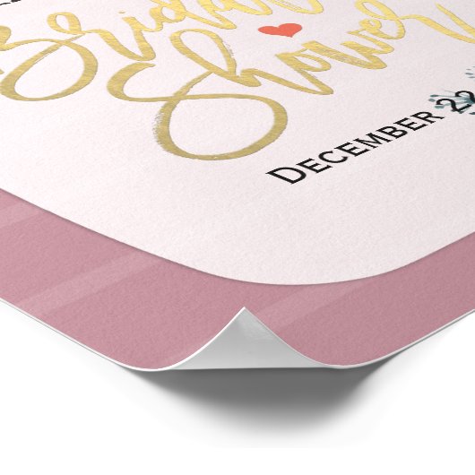 Waterverf Flash Script Vrijgezellenfeest Welkom Poster (Hoek)