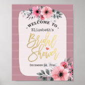 Waterverf Flash Script Vrijgezellenfeest Welkom Poster (Voorkant)