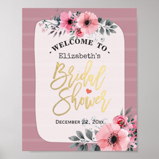 Waterverf Flash Script Vrijgezellenfeest Welkom Poster (Voorkant)