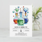 Waterverf Flask Discovery Scientist Verjaardag Kaart (Staand voorkant)