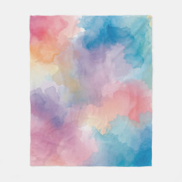 Waterverf Fleece Deken