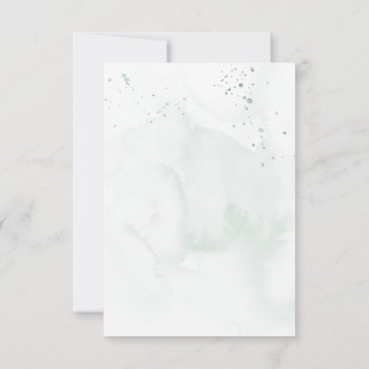  Waterverf Fles QR Code Huwelijk RSVP (Achterkant)