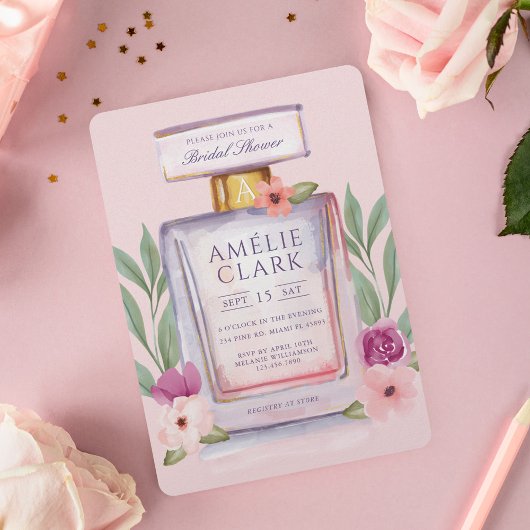 Waterverf Flesflesje Vrijgezellenfeest Kaart