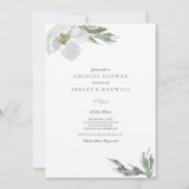 Waterverf flessen met botanische groene en witte d kaart (Voorkant)