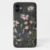 Waterverf flessen + monogram Case-Mate iPhone Case (Achterkant)