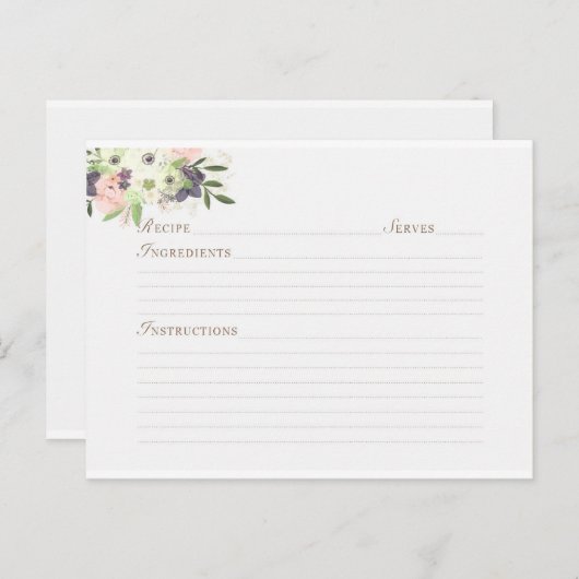 Waterverf flessengebergte briefkaart (Voorkant / Achterkant)