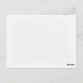 Waterverf flessengebergte briefkaart (Achterkant)