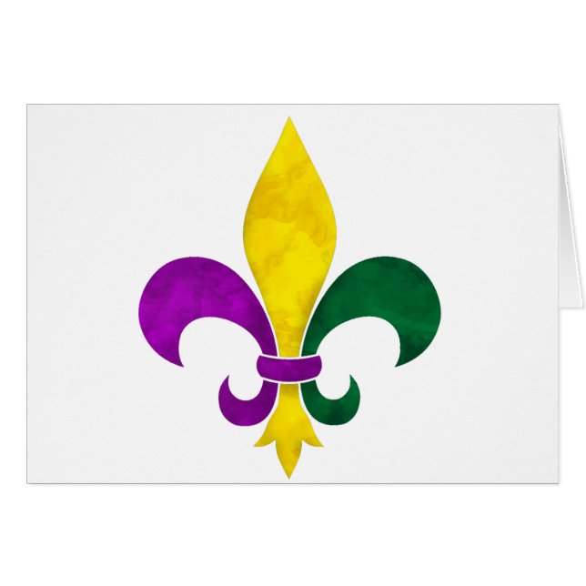 waterverf fleur de lis (Voorkant Horizontaal)