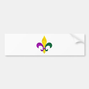 waterverf fleur de lis bumpersticker