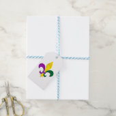 waterverf fleur de lis cadeaulabel (Met Touw)