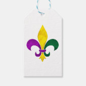 waterverf fleur de lis cadeaulabel (Voorkant)