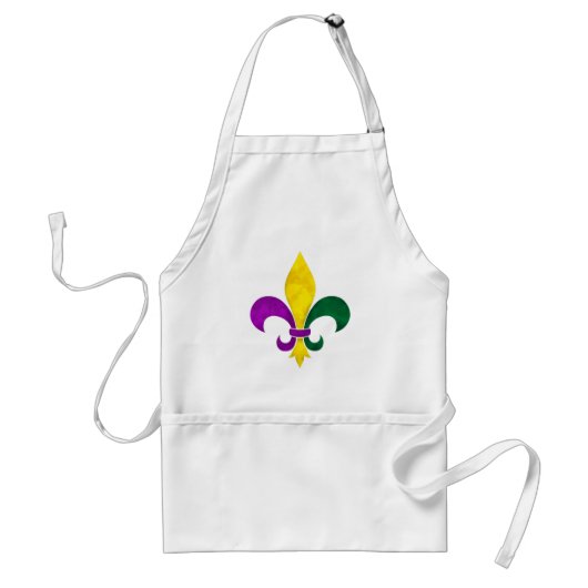 waterverf fleur de lis standaard schort (Voorkant)