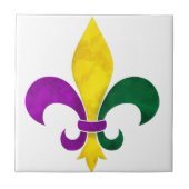 waterverf fleur de lis tegeltje (Voorkant)