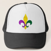 waterverf fleur de lis trucker pet (Voorkant)